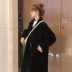 Áo khoác nữ mùa đông phiên bản Hàn Quốc của áo khoác len dài màu lỏng, dài Hepburn gió trên đầu gối áo khoác len cho học sinh