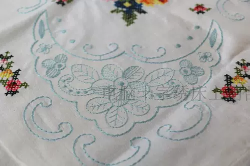 Новый год белый кросс -стежок подушка -подушка -штифт подушка (два -кузырь) L1212