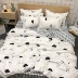 Ins gió net đỏ hồng nghịch ngợm leopard bed bốn bộ của ký túc xá sinh viên sheets phim hoạt hình ba mảnh bộ 3 quilt bộ đồ giường Bộ đồ giường bốn mảnh