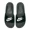 NIKE Benassi màu đen và trắng hook chữ móc logo lớn nam và nữ đôi dép đi biển 818736-011 - Dép thể thao