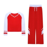 Летний комплект, спортивный танцующий лонгслив для отдыха