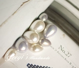 Drop Pearl Half -Parling Water Drop жемчужная жемчужная жемчужная половина паста из бусинки Жемчужные аксессуары