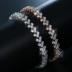 Full kim cương La Mã vòng tay nữ siêu flash AAA zircon bầu không khí cao cấp nữ vòng đeo tay phụ kiện pha lê quà tặng - Vòng đeo tay Cuff Vòng đeo tay Cuff