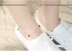 2016 hè mới s925 sterling bạc đen mã não vòng chân nữ Hàn Quốc thời trang màu đen mát mẻ cảm giác dị ứng chuỗi chân - Vòng chân Vòng chân