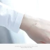 Phiên bản Hàn Quốc của vòng tay bạc 925 sterling vòng tay Nhật Bản và Hàn Quốc của cá tính đơn giản học sinh Sen vòng tay trang sức đá moonstone Vòng đeo tay Clasp