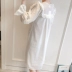 Phiên bản Hàn Quốc của bộ đồ ngủ cotton mới mùa xuân và váy mùa thu công chúa gió cung cấp vẻ đẹp ngọt ngào mùa hè quần áo dài tay dễ thương tại nhà - Đêm đầm