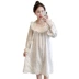 Phiên bản Hàn Quốc của bộ đồ ngủ cotton mới mùa xuân và váy mùa thu công chúa gió cung cấp vẻ đẹp ngọt ngào mùa hè quần áo dài tay dễ thương tại nhà - Đêm đầm