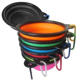 Собачьи кошки выходят с портативной складной миской Золотые волосы лабрадор медведь большие маленькие и средние собаки, чтобы сложить миску