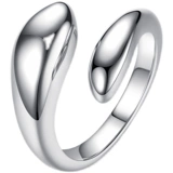 Модное кольцо, серебро 925 пробы, простой и элегантный дизайн, на указательный палец, 2021 года