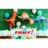 Динозавр, воздушный шар, детское вечернее платье, украшение, мультяшный макет, 3D