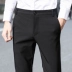 Quần nam mỏng màu đen phù hợp với quần kinh doanh bình thường phù hợp với quần dài của nam giới chân váy quần mùa hè phần mỏng