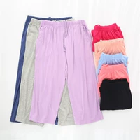 Mùa hè phụ nữ modal quần ngủ phần mỏng cắt quần quần căng ở nhà quần short mặc quần thể thao yoga kích thước lớn - Quần tây quần jean nam