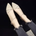 Giày đế xuồng dày của nữ Baotou mùa hè 2019 mới lạ thời trang hoang dã tươi mới khóa từ cao gót nhọn - Sandal