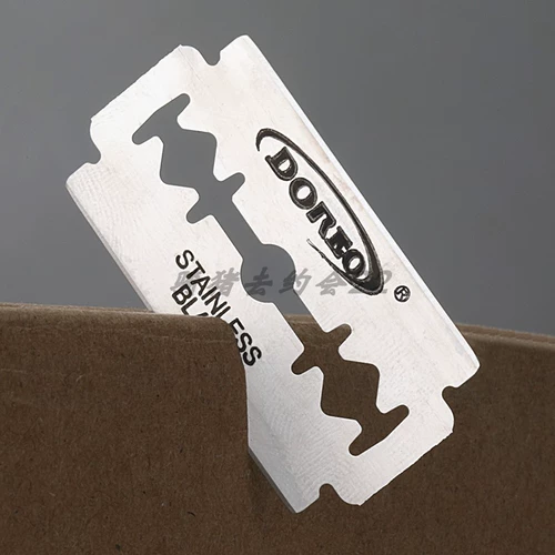 Бритва из нержавеющей стали, двусторонное старомодное лезвие, 10 штук