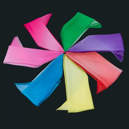 Детский шифоновый танцующий носовой платок, градиент