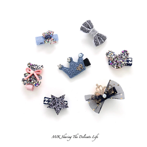 Детская милая заколка для волос с бантиком, детский безвредный аксессуар для волос, не повреждает волосы