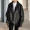 Áo khoác da PU 2019 xuân mới của phụ nữ Hàn Quốc bf lỏng đẹp trai mỏng xe máy màu đen thủy triều - Quần áo da