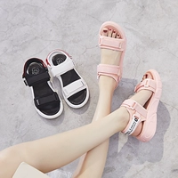 Сандалии, универсальная спортивная обувь на платформе, 2019, в корейском стиле, популярно в интернете