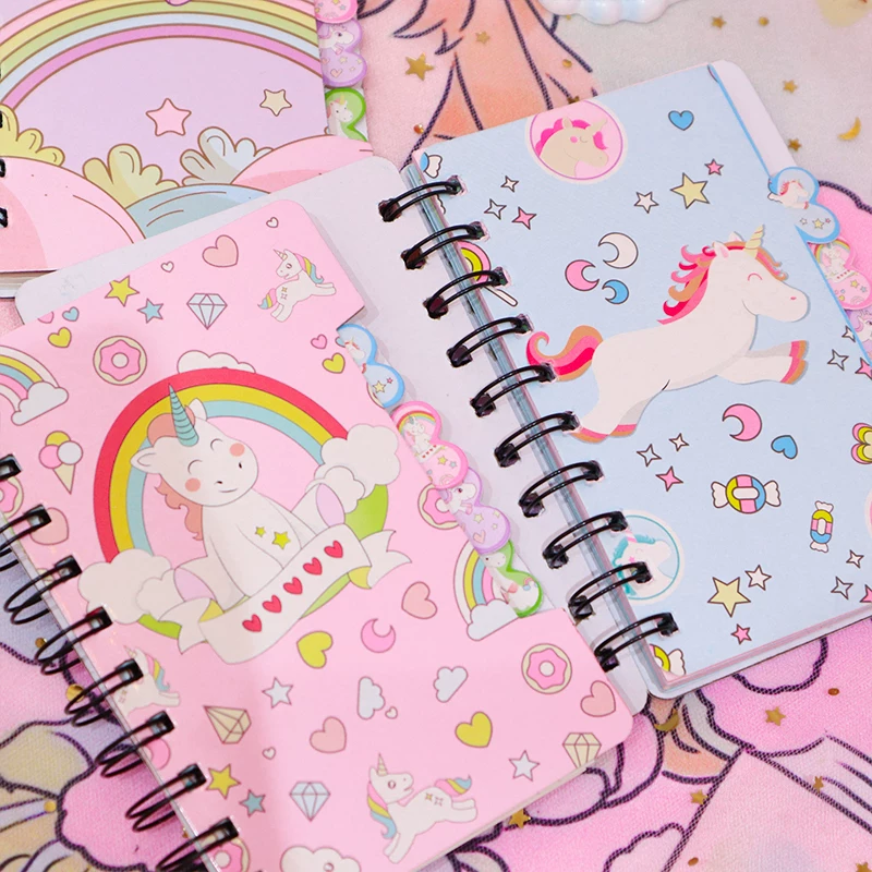 Cartoon stationery for students, laptop, notebook