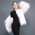 Áo khoác lông 2018 cho phụ nữ mới gội đầu đoạn ngắn tay dài cỡ lớn trôi dạt - Faux Fur