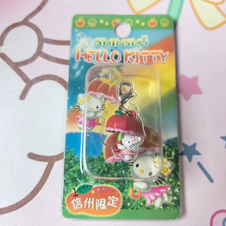 Hello Kitty, яблоко, японская подвеска, ручка, мобильный телефон, коробка