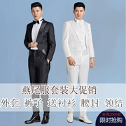 Tuxedo nam slim dress phù hợp với phù hợp với chỉ huy sân khấu điệp khúc trang phục ma thuật máy chủ steward