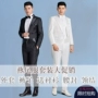 Tuxedo nam slim dress phù hợp với phù hợp với chỉ huy sân khấu điệp khúc trang phục ma thuật máy chủ steward áo nam