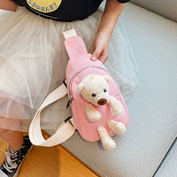 Мультяшная нагрудная сумка для раннего возраста для мальчиков, популярно в интернете, с медвежатами