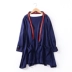 G ¥ 28 Mùa Thu mới dài tay cardigan lỏng mỏng màu rắn của phụ nữ áo sơ mi Hàn Quốc thời trang hoang dã áo len Cardigan
