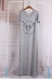 Lazy Super Long ~ 19 Amoi Modal Cotton Thin Kích thước lớn Váy đáy váy Mỡ mm ngắn tay áo ngủ - Đêm đầm