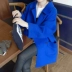 Hàn quốc phiên bản của 2017 mùa thu và mùa đông sinh viên mới loose 毛 loại len dài coat của phụ nữ dày áo len Trung bình và dài Coat