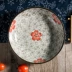 Yamada-yaki Bộ đồ ăn màu sắc theo phong cách Nhật Bản và gió 6 7 8 inch sáng tạo sâu sắc đĩa cơm tấm đĩa đĩa đĩa đĩa - Đồ ăn tối