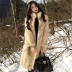 Fur coat nữ 2018 mới mùa đông phần dài giả nước áo khoác sang trọng coat là mỏng da lộn lông giải phóng mặt bằng chống mùa Faux Fur