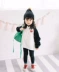 Quần áo mùa thu cha mẹ trẻ em 2018 phiên bản mới Hàn Quốc của áo len trắng đen giản dị dành cho gia đình gồm ba chiếc áo len gia đình đầy đủ shop trẻ em Trang phục dành cho cha mẹ và con