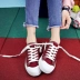 Phiên bản mới của Hàn Quốc của giày vải ulzzang nữ mùa thu Giày gió lướt ván của sinh viên hoang dã đánh bại đôi giày nhỏ màu trắng kiểu Hồng Kông