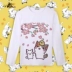 Quần áo sân sau của mèo xung quanh Anime áo thun dài tay dễ thương Demi Hai chiều dài tay nam nữ trang phục hoạt hình hình dán sticker công chúa Carton / Hoạt hình liên quan