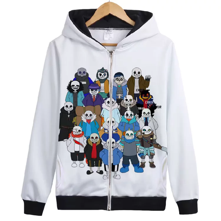 Sweatshirt with hood with zipper for men and women for students, autumn jacket