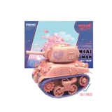 Meng Serman Tank Model M4A1 Специальное покрытие WWP002 Симпатичная кошка розовая девушка бесплатно клей Q версия сборка