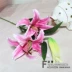 Hoa mô phỏng đơn hoa hoa giả sàn hoa trang trí phòng khách trang trí hoa nhân tạo bằng nhựa 2 hoa 1 Lei Lily - Hoa nhân tạo / Cây / Trái cây