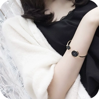 Hàn quốc retro crack đá cẩm thạch tự nhiên không đối xứng kích thước vòng bracelet trang sức nữ tính khí đơn giản mở vòng đeo tay vòng dâu tằm