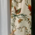 Cổ Điển Mới Nhỏ Mỹ Retro Màu Xanh Lá Cây Quốc Gia Vườn Hoa Vải Hoa Và Chim Khí Quyển Phòng Khách Phòng Ngủ Mất Điện Màn Cửa rèm linen rèm vải cửa sổ Rèm vải