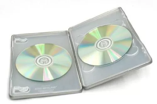 Коробка для упаковки компакт -дисков высокая коробка CD DVD DVD Железная коробка простая двойная диск модная свадебная коробка для праздника коробки для хранения CD рамка