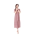 Của phụ nữ kích thước lớn tinh khiết cotton dài nightdress nữ mùa hè mùa thu và mùa đông Hàn Quốc ngắn tay phụ nữ mang thai có thể mặc đồ ngủ lỏng dịch vụ nhà