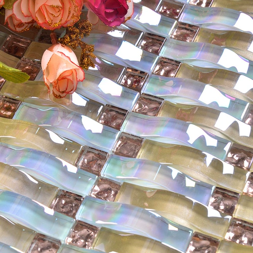 Мозаичная хрустальная стеклянная арочная плитка самостоятельно