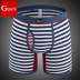 Kích thước lớn nam đồ lót nam cotton boxers cộng với quần dài đầu cộng với phân bón cộng với lớn trung niên cao eo chịu mài mòn chân thủy triều quần lót nam thun lạnh Nam giới