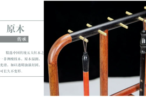 Hangu Wood retro rate щетка висящая красная труба стойка для трубы сплошной деревянная полка