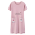 2018 mùa hè của phụ nữ nightdress ngọt lady đồ ngủ ngắn tay cotton nửa tay nightdress cộng với phân bón XL ăn mặc váy thu đông đẹp Đêm đầm