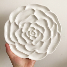 Палитра 新绘本调色盘瓷 陶瓷玫瑰花与梦 骨瓷水彩专业级国画 清仓版