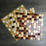 Хрустальная стеклянная мозаика Фоновая стена Красный Оранжевый, Желтый, Желтый, Черный цвет кухня