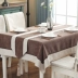Vải cotton Bắc Âu nghệ thuật hình chữ nhật ăn khăn trải bàn châu Âu vải retro ghế châu Mỹ phòng khách nhung khăn trải bàn khăn trải bàn hình chữ nhật Khăn trải bàn